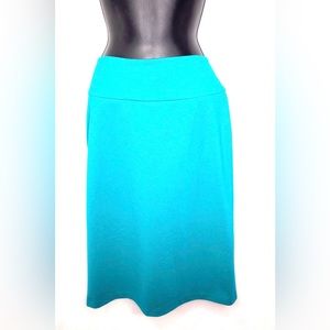 New York & Company Teal Stretch Pencil Skirt New With Out Tags Size 4